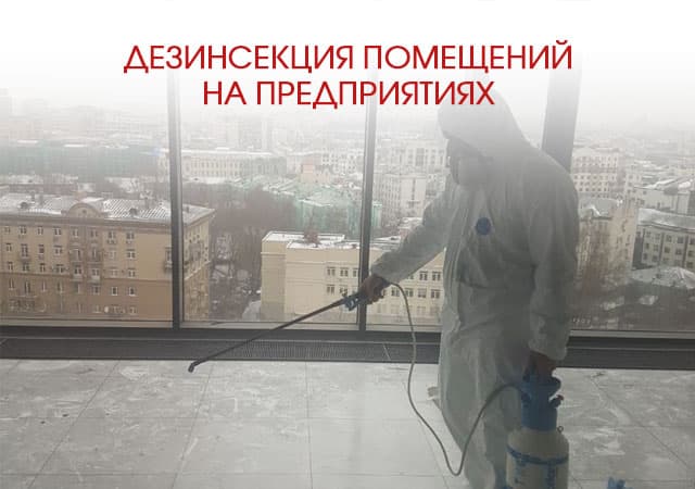 Дезинсекция помещений на предприятиях в Дмитрове